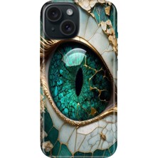 Egstech iPhone 13 - 14 Kılıf Desenli Kapak Renkli Tpu Uv Tanrıça Gözü