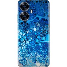 Egstech Realme C55 Kılıf Tasarım Outlet Silikon Derin Mavi