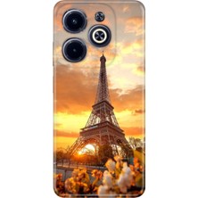 Egstech Infinix Hot 40 Pro Kılıf Temalı Baskılı Desenli Resimli Silikon Eyfel