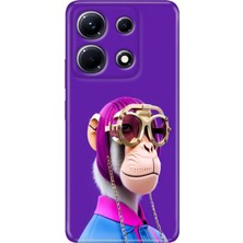 Egstech Infinix Note 30 Pro Kılıf 6.67" Desenli Baskılı Esnek Silikon Kapak Monkey