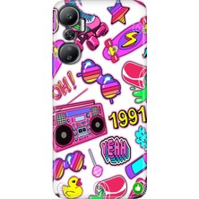 Egstech Infinix Hot 20 Kılıf (X6826C) Desenli Baskılı Esnek Silikon Kapak 90'lar