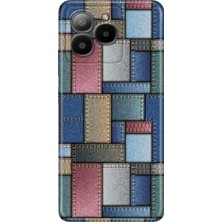 Egstech Omix X7 Kılıf Silikon Tasarım Stok Jean Pattern