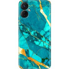 Egstech Tecno Camon 19 Neo Kılıf (CH6I) Uyumlu Desenli Silikon Prag Mermer