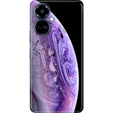 Egstech Tecno Camon 19 Pro Kılıf Renkli Temalı (CI8N) Uyumlu Silikon World