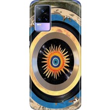 Egstech Vivo V21 Kılıf Resimli Desenli Silikon Esnek Uyumlu Kapak Nazar