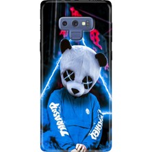 Egstech Samsung Galaxy Note 9 Kılıf Renkli Esnek Silikon Cool Panda