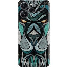 Egstech Xiaomi Redmi 12 Kılıf Tasarım Outlet Silikon Lion Mandala