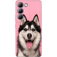 Egstech Vivo V30 Lite 6.67" Kılıf Desenli Silikon V30LITEHASKY