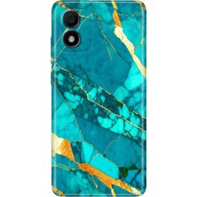 Egstech Tcl 303 Kılıf Silikon Renkli Phone Case Prag Mermer