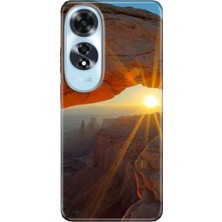 Egstech Oppo A60 Kılıf (CPH2631) Uyumlu Silikon Desenli Kalıplı Ermer Sun