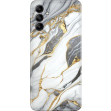 Egstech Samsung Galaxy M14 Uyumlu Kapak Kılıf Tasarım Esnek Silikon Arsos Mermer