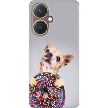 Egstech Vivo Y27 Kılıf Desenli Kapak Renkli Tpu Uv Donut Dog
