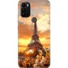 Egstech General Mobile Gm 21 Plus Kılıf Baskılı Silikon Kapak Eyfel