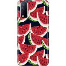 Egstech Vivo Y20 Y20S Y11S Uyumlu Kapak Kılıf Desenli Kapak Renkli Tpu Uv Karpuz