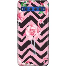 Egstech Tcl 10 Plus Kılıf Desenli Silikon Renkli Tpu Case Flamingo