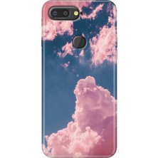 Egstech General Mobile Gm 9 Pro Kılıf Desenli Esnek Silikon Kapak Uv Pembe Bulut