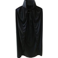 Pilelistore Siyah Yakalı Pelerin - Vampir Pelerin - Dracula Pelerin 90 cm