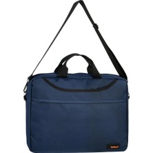 Pilelistore 15.4 Inç Lüks Laptop Dizüstü Bilgisayar Çantası Mavi