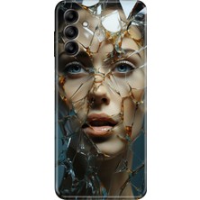 Egstech Samsung Galaxy M14 Uyumlu Kapak Kılıf Tasarım Esnek Silikon Cam Kırığı