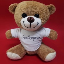 Pilelistore Kahverengi Seni Seviyorum Tişörtlü Ayı