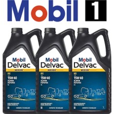 M-Delvac M 15W40 Sup Def V4 - Mobil1 3x7 Litre