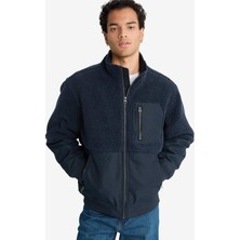 DeFacto Regular Fit Triko Detaylı İç Cepli Pelüş Mont F5048AX25WN