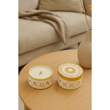 Gözayn Astroloji Sembollü Kapaklı Soya Wax Mum – 4 Farklı Varyasyon | Döküm Seramik Tozu