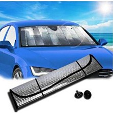 MasterCar Torpido Koruyucu Oto Araç Içi Ön Cam Güneşliği Metalize Güneşlik Paneli Perde