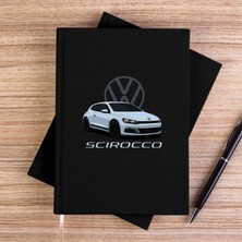 Zepplin Giyim Volkswagen Scirocco Siyah Çizgisiz Kanvas Defter Çizgisiz