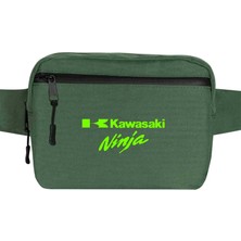 Zepplin Giyim Kawaski Ninja Bel Çantası Fermuarlı Yeşil Renk