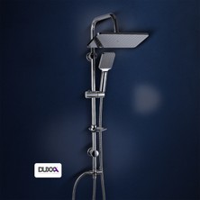 Duxxa Mirage 400 Krom Tepe Duş Sistemi Krom D.132.4