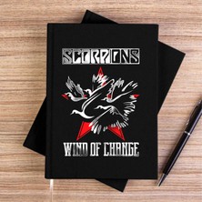 Zepplin Giyim Scorpions Wind Of Change Siyah Kanvas Defter Çizgisiz
