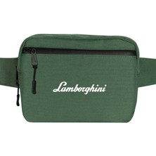 Zepplin Giyim Lamborghni Text Bel Çantası Fermuarlı Yeşil Renk
