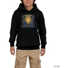 Zepplin Giyim Anthrax Siyah Çocuk Kapşonlu Sweatshirt