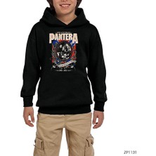 Zepplin Giyim Pantera 20TH Anniversary Siyah Çocuk Kapşonlu Sweatshirt
