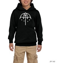 Zepplin Giyim Bring Me The Horizon Umbrella Siyah Çocuk Kapşonlu Sweatshirt