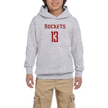 Zepplin Giyim James H. Rockets Gri Çocuk Kapşonlu Sweatshirt