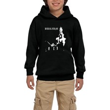 Zepplin Giyim Burzum Burn Church Siyah Çocuk Kapşonlu Sweatshirt