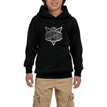 Zepplin Giyim Scorpions Come Black Siyah Çocuk Kapşonlu Sweatshirt