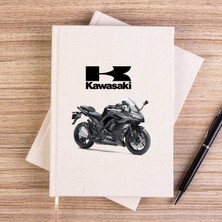 Zepplin Giyim Kawaski Ninja 1000 Çizgisiz Kanvas Defter Çizgisiz