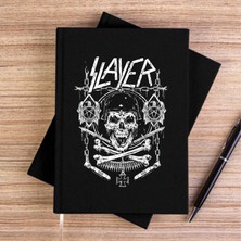 Zepplin Giyim Slayer Gun And Chain Siyah Kanvas Defter Çizgisiz
