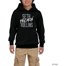 Zepplin Giyim Seth Freking Rollins Siyah Çocuk Kapşonlu Sweatshirt