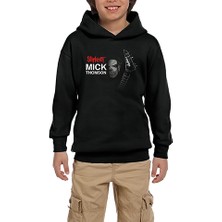 Zepplin Giyim Slipknot Mick Thomson Poster Siyah Çocuk Kapşonlu Sweatshirt