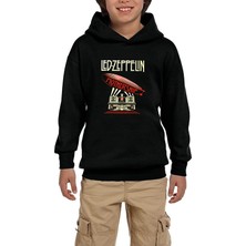 Zepplin Giyim LED Zeppelin Mothership Siyah Çocuk Kapşonlu Sweatshirt