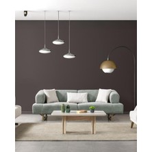 Velura Home & Living Sahra Üçlü Kanepe & 3'lü Koltuk - Su Yeşili