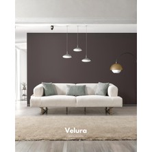 Velura Home & Living Sahra Üçlü Kanepe & 3'lü Koltuk - Krem
