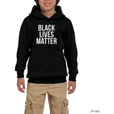 Zepplin Giyim Black Lives Matter Siyah Çocuk Kapşonlu Sweatshirt