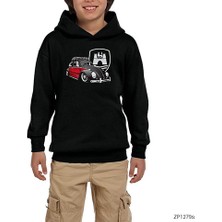 Zepplin Giyim Volkswagen Vosvos Siyah Çocuk Kapşonlu Sweatshirt