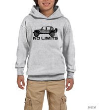 Zepplin Giyim Jeep No Limits Gri Çocuk Kapşonlu Sweatshirt