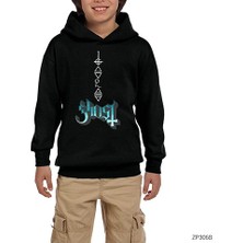 Zepplin Giyim Ghost Rivals Siyah Çocuk Kapşonlu Sweatshirt
